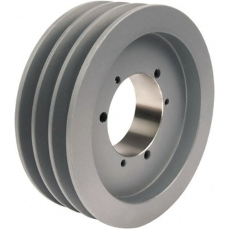 TB Woods 3 Groove, 1/2 to 2-1/2 Bore Diam, 7-3/4 Outside Diam, QD Bushed V Belt Sheave 7.0 A Diam Belt Pitch 743B – 82245911