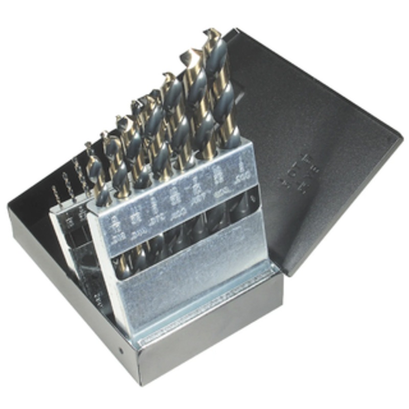 Viking 15 Piece Ultra Bor 135 Super Premium H.S.S. Jobbers Drill Set, 1/16 to 1/2 by 32nds Size – SS-15
