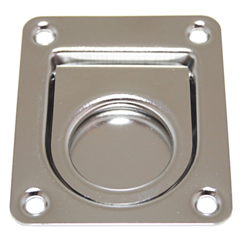 Flush Pull Stainless Steel 55 x 65mm