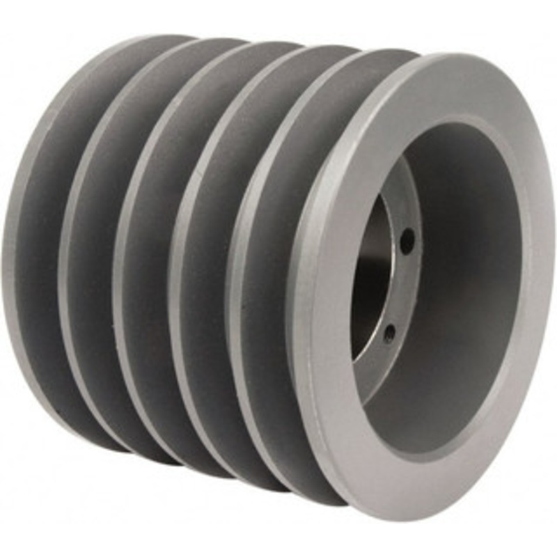 TB Woods 5 Groove, 7/8 to 3-1/2 Bore Diam, 10.4 Outside Diam, QD Bushed V Belt Sheave 10.00 C Diam Belt Pitch 1005C – 82246281