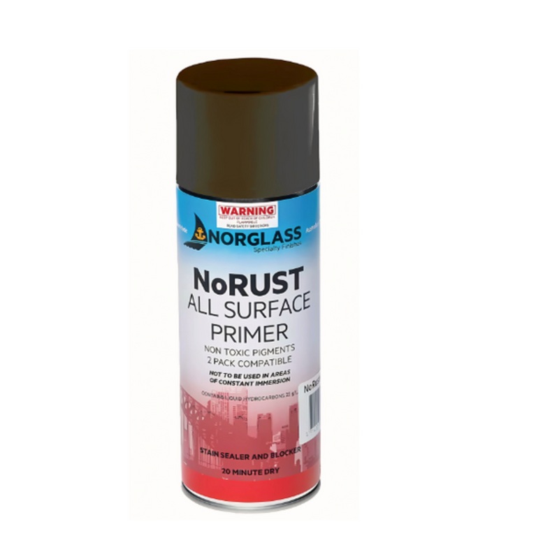 Norglass No Rust Spray 300g Black
