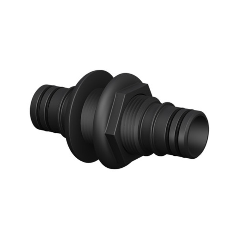 Qwik-Lok Bulkhead Thru-Hull 1-1/8inch | Black
