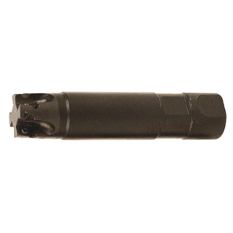 Akuma 90 Degree Indexable End Mill for 4 APKT1003 Inserts, Cutting Dia. 1, Shank Dia. 1, 4.5 OAL – APPS.10.100.R-S.100