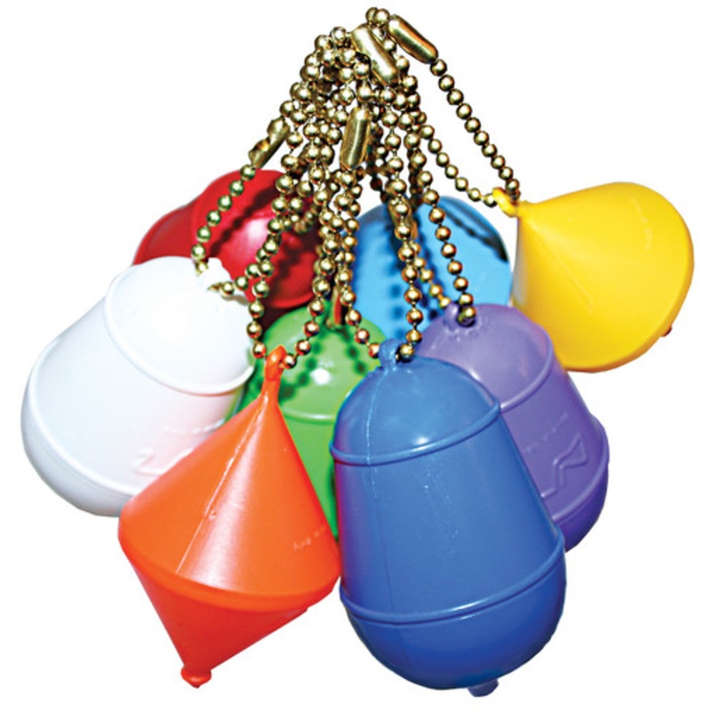 Keyrings Floating Assorted Colours/Shapes