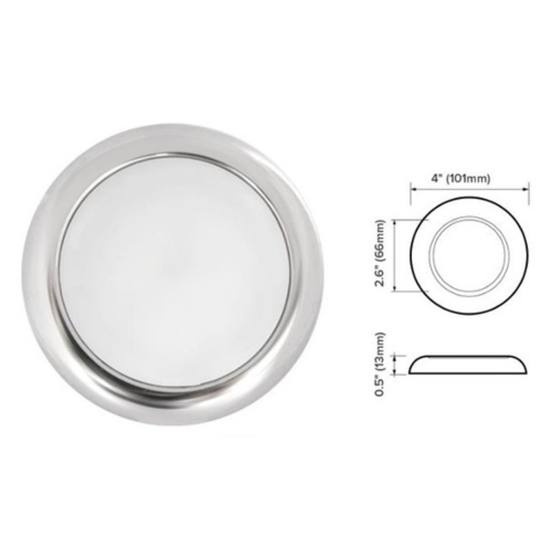 Light Cabin 12v Dimmable White Round