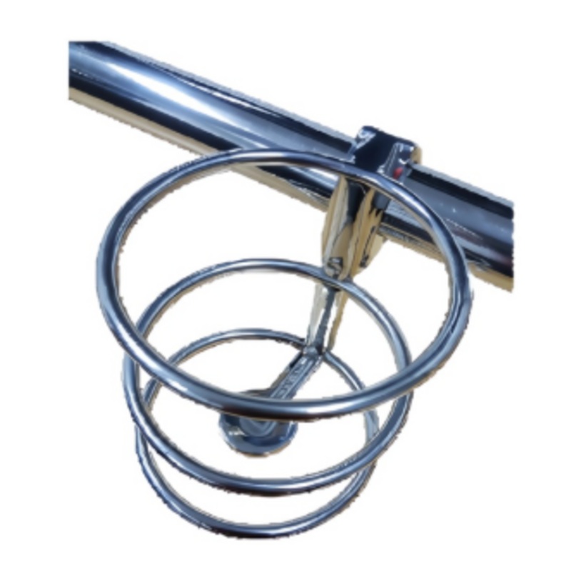 Stainless Steel Rail Mounted Drink Holder