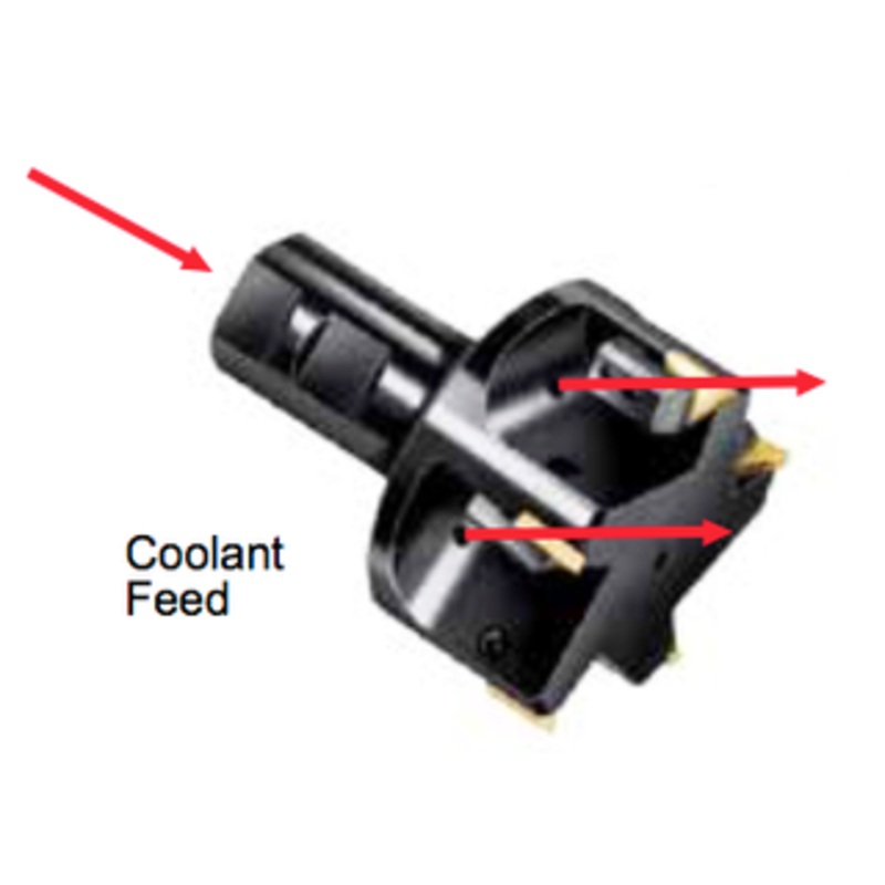 APT 1-1/4 x 1 Coolant Fed Tri-Dex Indexable End Mill – EMC125-1
