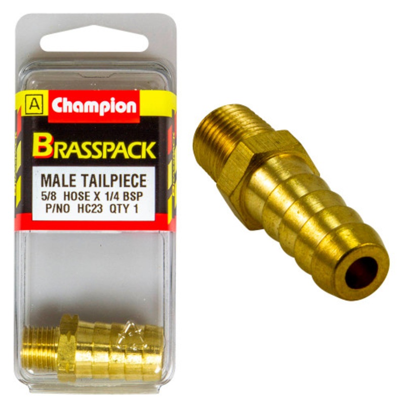 Brass Hose Tail 5/8/ x 1/4