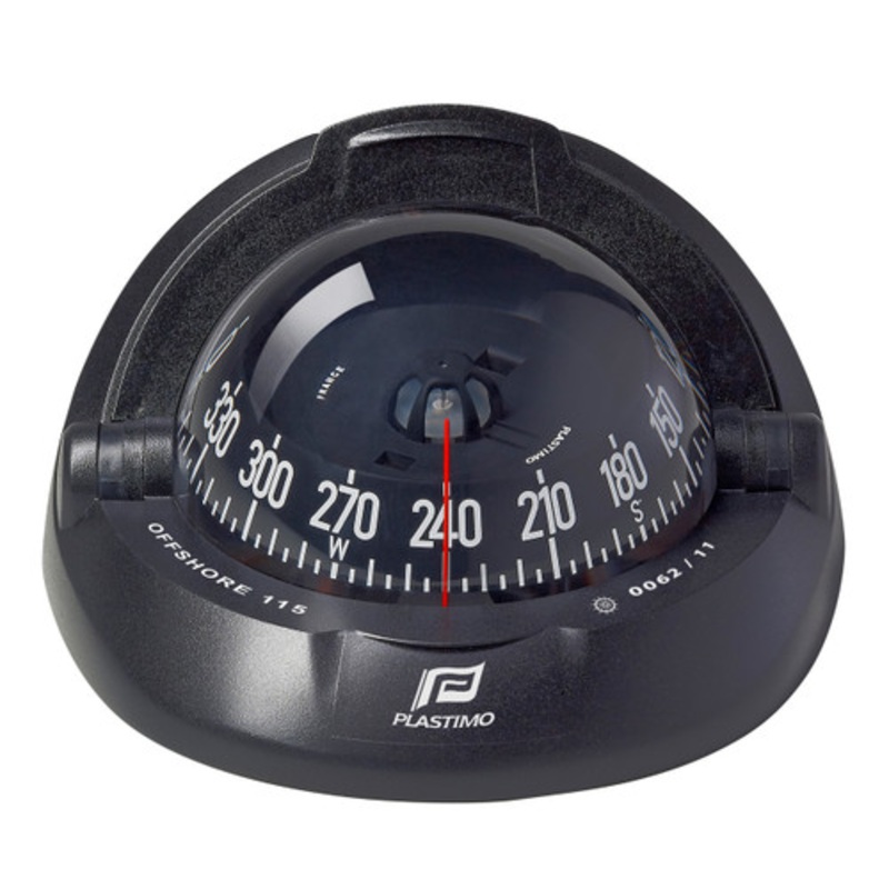 Compass Offshore 115 Black, Flush Mount, Conical Card