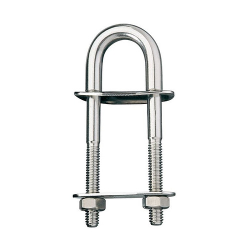 Stepped U Bolt 77 x 9.5mm w/ 3 Studs
