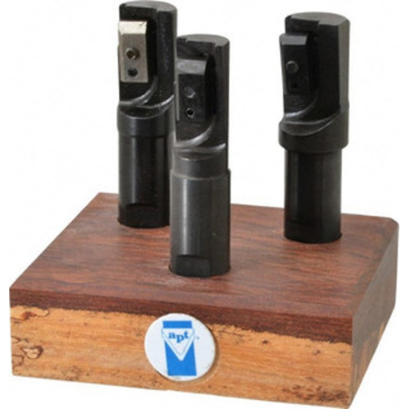 APT 3 Piece 3/4, 7/8, 1 Tri-Dex Indexable End Mill Set – EM34