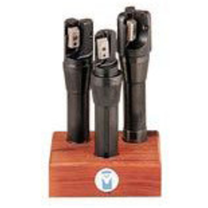 APT 3 Piece 2, 2-1/2, 3 Tri-Dex R8 Shank Extra Long Length Indexable End Mill Set – EML8R2