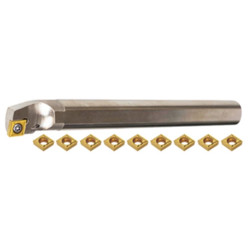 Akuma 1/2 Single Boring Bar Set A08K-SCLCR-2, CCMT2(1.5)1-MP1 CT25M Insert