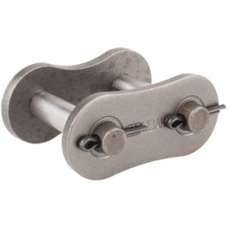 U.S. Tsubaki 1-1/2 Pitch, ANSI 120, Cottered Roller Chain Connecting Link Carbon Steel, For Use with Single Strand Chain 120CL – 73503898