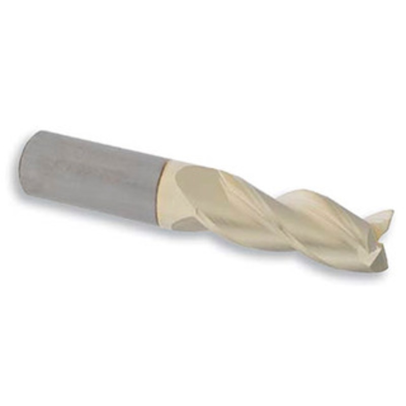 Accupro 3-Flute Zirconium Coated High Performance Single End Mill for Aluminum, 1/2 Mill Dia., 1/2 Shank Dia., 1-1/4 LOC – 37-237-5