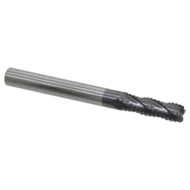 Accupro 4-Flute High Performance AlTiN Coated Fine Tooth Roughing End Mill, 1/4 Size, 3/4 LOC, 2-1/2 OAL – 37-260-7