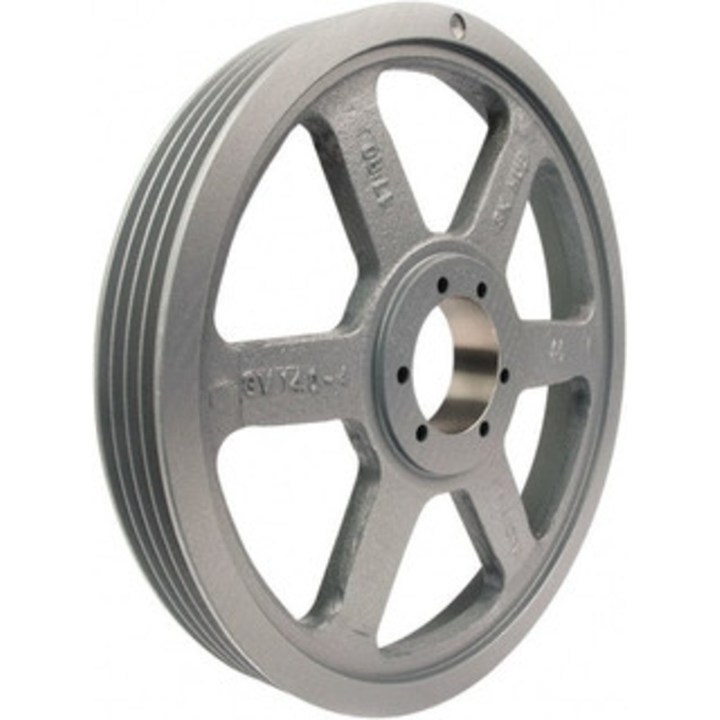 TB Woods 4 Groove, 1/2 to 2-1/2 Bore Diam, 14 Outside Diam, QD Bushed V Belt Sheave 14.00 3V Diam Belt Pitch 3V1404 – 55520373