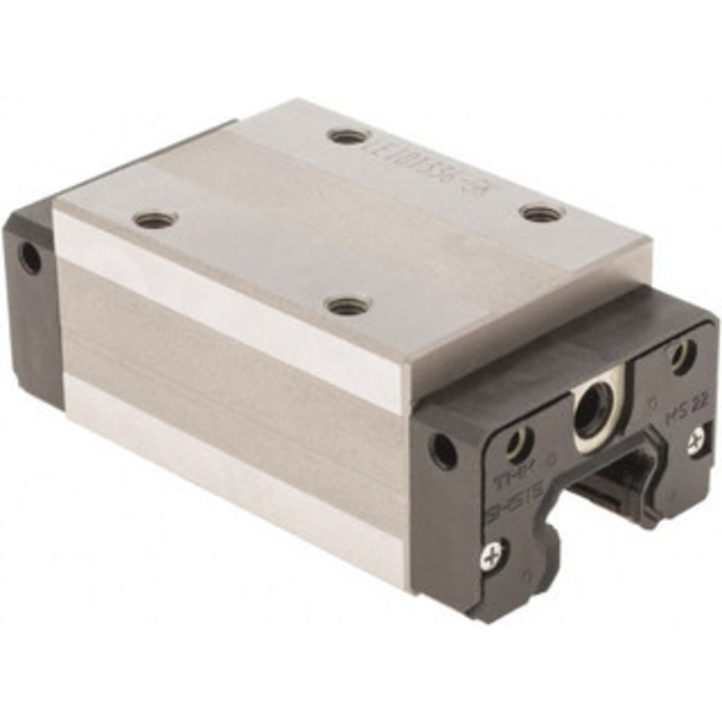 THK 64.4mm L x 34mm W x 25mm H, 26mm Transverse Hole Spcg, 26mm Lateral Hole Spcg, 4 Way SHS Block w/Caged Ball 9.5mm Overhang, 14.2 Kn Dynamic Capacity, M4x5 Hole, 24.2 kn Static Load Rating, 28 High Assembly SHS15R1SSGKBLOC – 00372425
