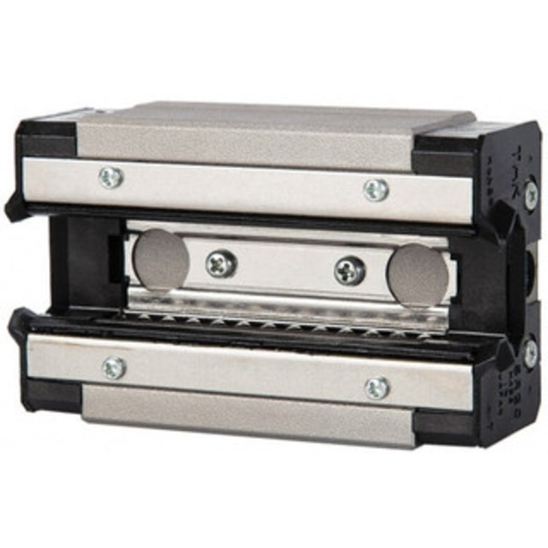 THK 74mm L x 44mm W x 26mm H, 36mm Transverse Hole Spcg, 32mm Lateral Hole Spcg, 4 Way HSR Block 12mm Overhang, 13.8 Kn Dynamic Capacity, M5X6 Hole, 23.8 kn Static Load Rating, 30 High Assembly HSR20R1SSGKBLOC – 85502011