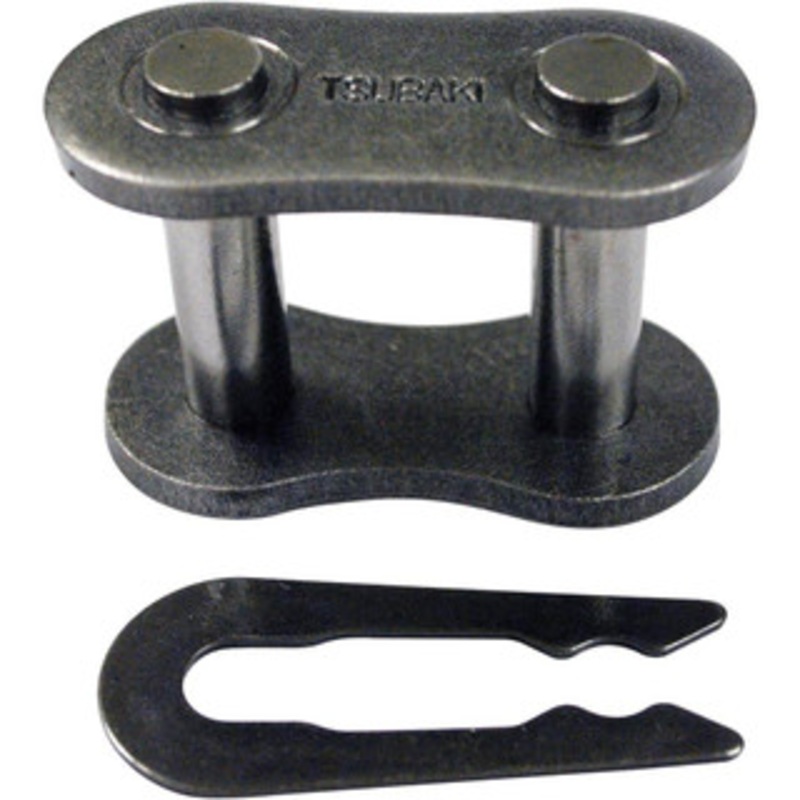 U.S. Tsubaki 1/4 Pitch, ANSI 25, Roller Chain Connecting Link Carbon Steel, For Use with Single Strand Chain 25CL – 06057475