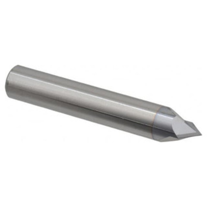 Accupro Single End 2-Flute TiCN Coated 90 End Chamfer Mill, 1/2 Size, 3 OAL – 37-338-1