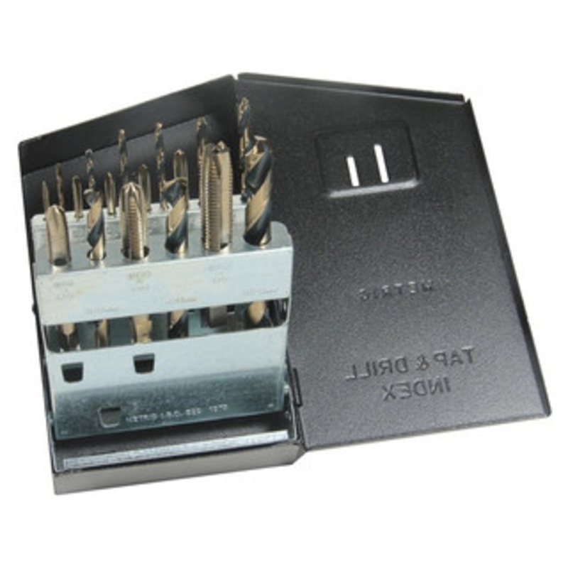 Viking Tap and Drill Stand Set SP-18TDM, Spiral Point Metric