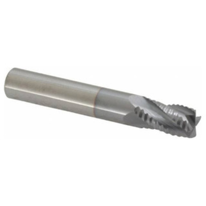 Accupro 4-Flute High Performance TiCN Coated Fine Tooth Roughing End Mill, 5/16 Size, 7/16 LOC, 2 OAL – 37-248-2