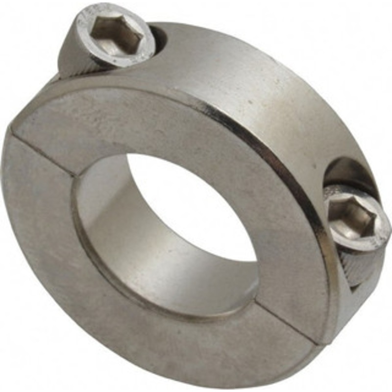 Climax 7/8 Bore, Stainless Steel, Two Piece Shaft Collar 1-5/8 Outside Diam, 1/2 Wide 2C-087-S – 35462829