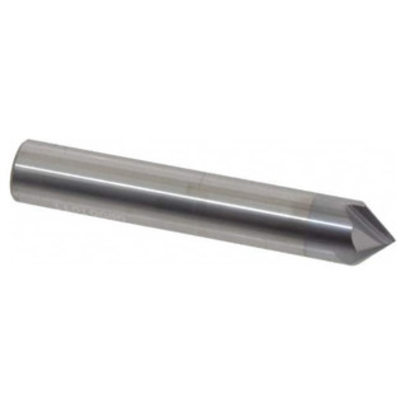 Accupro Single End 4-Flute TiCN Coated 90 End Chamfer Mill, 1/2 Size, 3 OAL – 37-342-3
