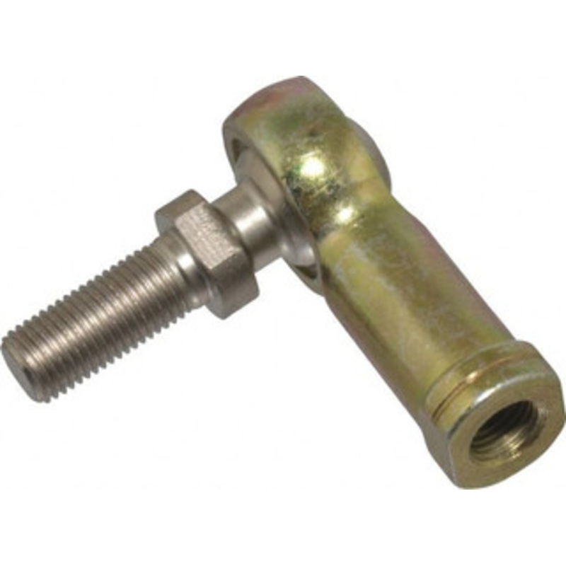 Alinabal 3/8 ID, 1 Max OD, 3,250 Lb Max Static Cap, Spherical Rod End 3/8-24 LH, 9/16 Shank Diam, 15/16 Shank Length, Steel with Molded Nyloy Raceway PFSL6G – 73202046