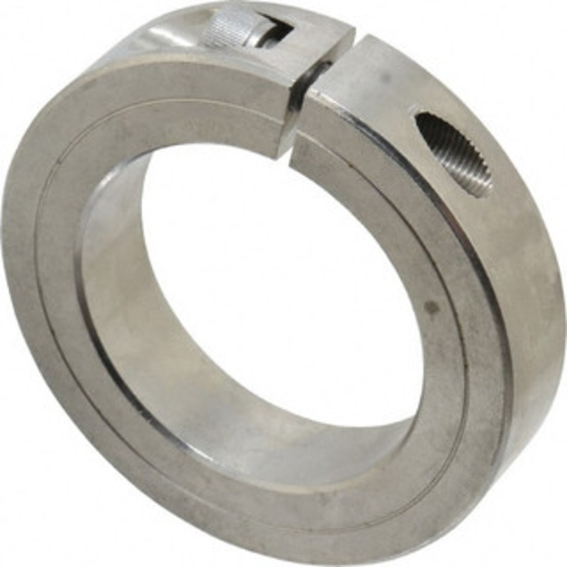 Climax 2-1/16 Bore, Stainless Steel, One Piece One Piece Split Shaft Collar 2-3/8 Outside Diam, 9/16 Wide 1C-250-S – 75236885