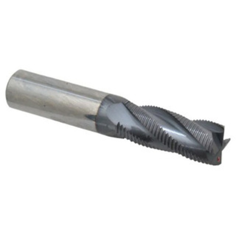 Accupro 4-Flute High Performance AlTiN Coated Fine Tooth Roughing End Mill, 5/8 Size, 1-1/2 LOC, 3-1/2 OAL – 37-267-2