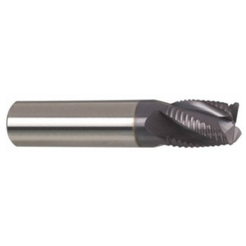 Accupro 4-Flute High Performance TiCN Coated Fine Tooth Roughing End Mill, 1 Size, 3-1/4 LOC, 6 OAL – 37-258-1