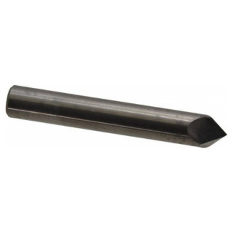 Accupro Single End 2-Flute Solid Carbide 90 End Chamfer Mill, 3/8 Size, 2-1/2 OAL – 37-327-4