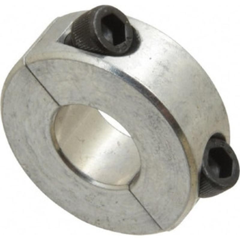 Climax 1/2 Bore, Aluminum, Two Piece Shaft Collar 1-1/8 Outside Diam, 13/32 Wide 2C-050-A – 35463520