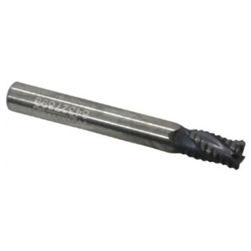 Accupro 4-Flute High Performance AlTiN Coated Fine Tooth Roughing End Mill, 1/4 Size, 3/8 LOC, 2 OAL – 37-259-9