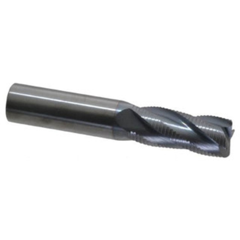 Accupro 4-Flute High Performance TiCN Coated Fine Tooth Roughing End Mill, 5/8 Size, 1-1/2 LOC, 3-1/2 OAL – 37-254-0