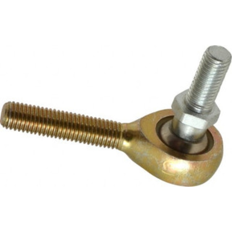Alinabal 1/4 ID, 3/4 Max OD, 1,650 Lb Max Static Cap, Spherical Rod End 1/4-28 RH, 3/8 Shank Diam, 1 Shank Length, Steel with Molded Nyloy Raceway PMS4GR – 73205015