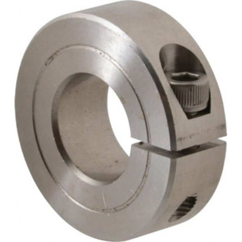 Climax 11/16 Bore, Stainless Steel, One Piece One Piece Split Shaft Collar 1-1/2 Outside Diam, 1/2 Wide 1C-068-S – 35462571