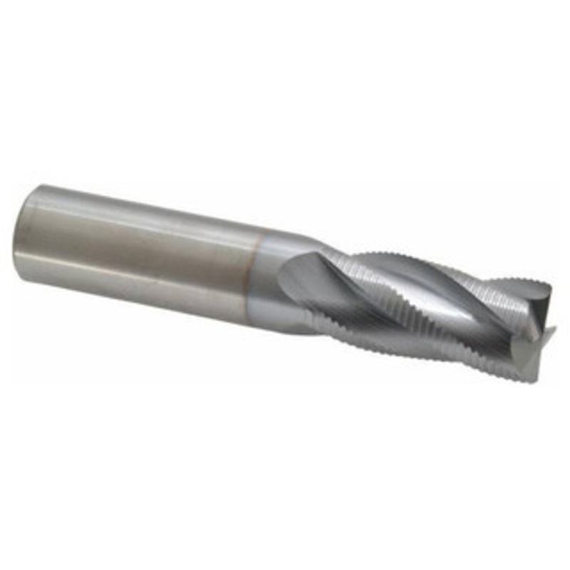 Accupro 4-Flute High Performance TiCN Coated Fine Tooth Roughing End Mill, 3/4 Size, 1-5/8 LOC, 4 OAL – 37-255-7
