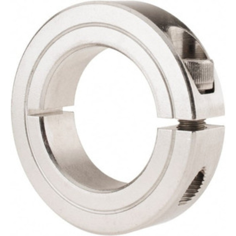 Climax 1-1/4 Bore, Stainless Steel, One Piece Clamp Collar 2-1/16 Outside Diam, 1/2 Wide 1C-125-S – 35462639