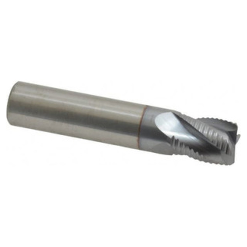 Accupro 4-Flute High Performance TiCN Coated Fine Tooth Roughing End Mill, 1/2 Size, 5/8 LOC, 2-1/2 OAL – 37-251-6