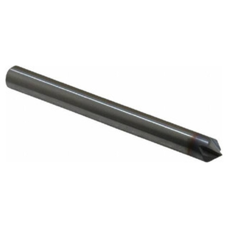 Accupro Single End 4-Flute TiCN Coated 90 End Chamfer Mill, 1/4 Size, 2-1/2 OAL – 37-340-7