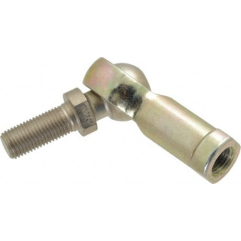 Alinabal 3/8 ID, 1 Max OD, 3,250 Lb Max Static Cap, Spherical Rod End 3/8-24 RH, 0.562 Shank Diam, 15/16 Shank Length, Steel with Molded Nyloy Raceway PFS6G – 73202160