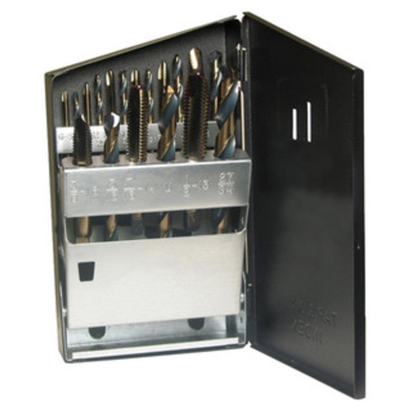 Viking Tap and Drill Stand Set SP-18TDF, Spiral Point NF