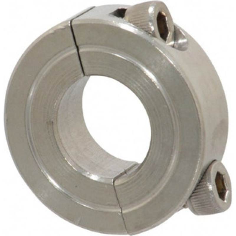Climax 5/8 Bore, Stainless Steel, Two Piece Shaft Collar 1-5/16 Outside Diam, 7/16 Wide 2C-062-S – 35462795