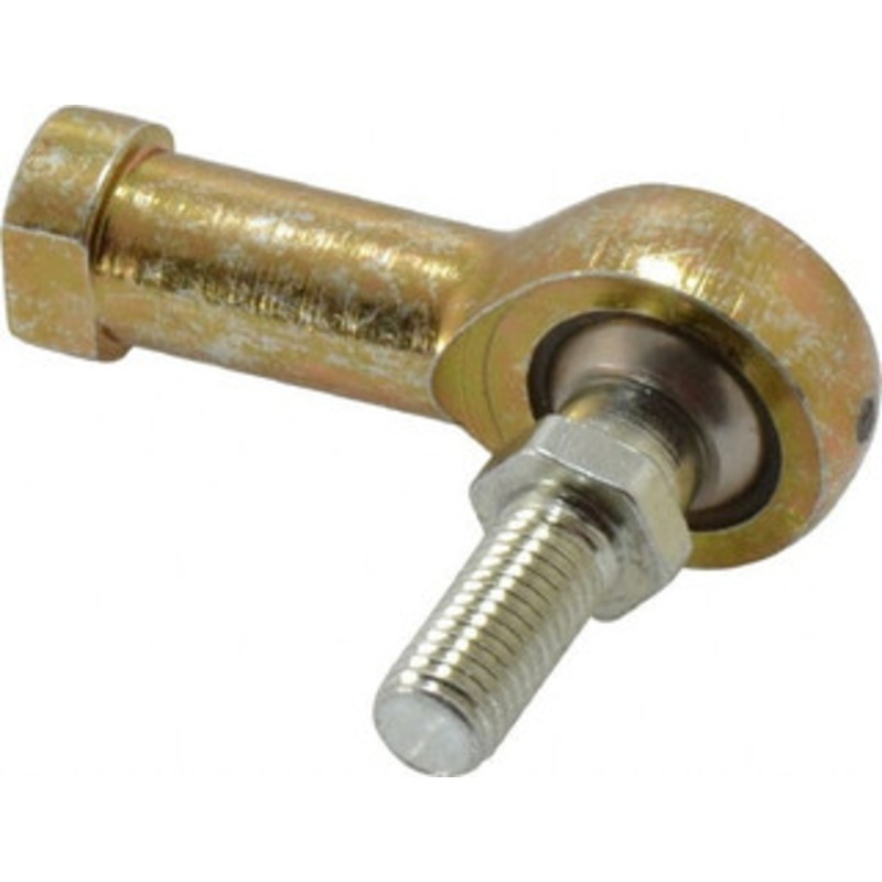 Alinabal 1/4 ID, 3/4 Max OD, 1,650 Lb Max Static Cap, Spherical Rod End 1/4-28 RH, 3/8 Shank Diam, 3/4 Shank Length, Steel with Molded Nyloy Raceway PFS4GR – 73202137