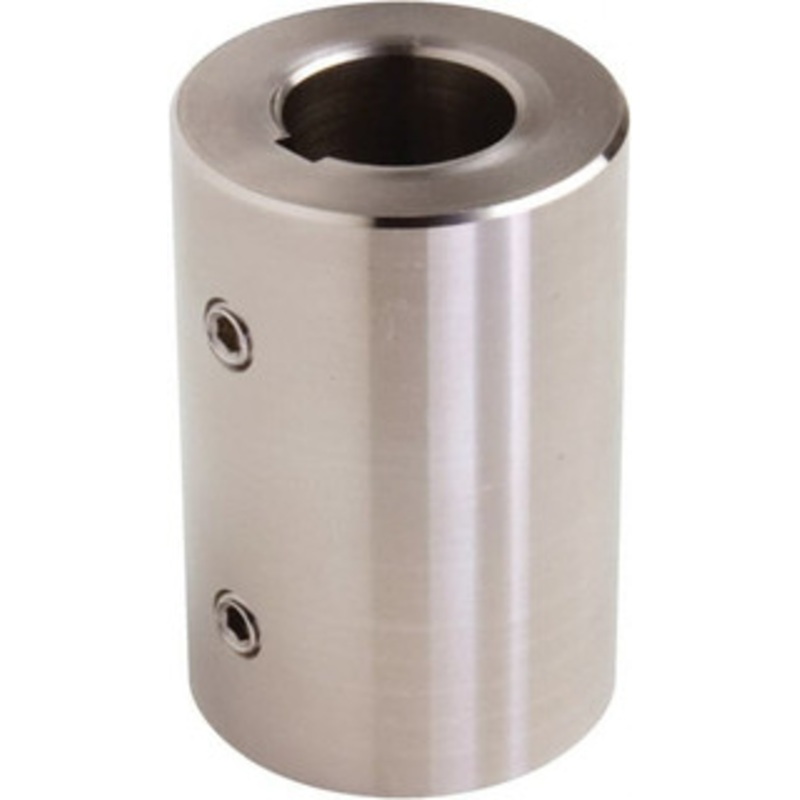 Climax 1 Inside x 2 Outside Diam, Set Screw Rigid Coupling with Keyway 3 Long x 1/4 Keyway Width x 1/8 Keyway Depth RC-100-S-KW – 70547005