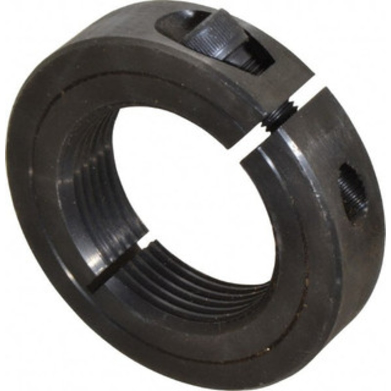 Climax 1-1/2-12 Thread, Steel, One Piece Threaded Shaft Collar 2-3/8 Outside Diam, 9/16 Wide ISTC-150-12 – 35462456