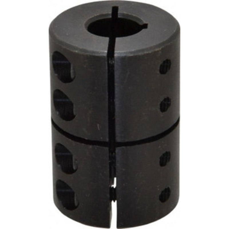 Climax 1/2 Inside x 1-1/4 Outside Diam, Rigid Coupling with Keyway 1-7/8 Long x 1/8 Keyway Width CC-050-050-KW – 35462159